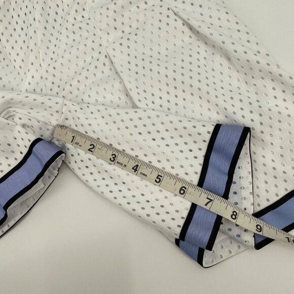 Nike Pleated Mesh White and Purple Shorts Youth Girls Size Small Athletic Sports - Picture 3 of 10